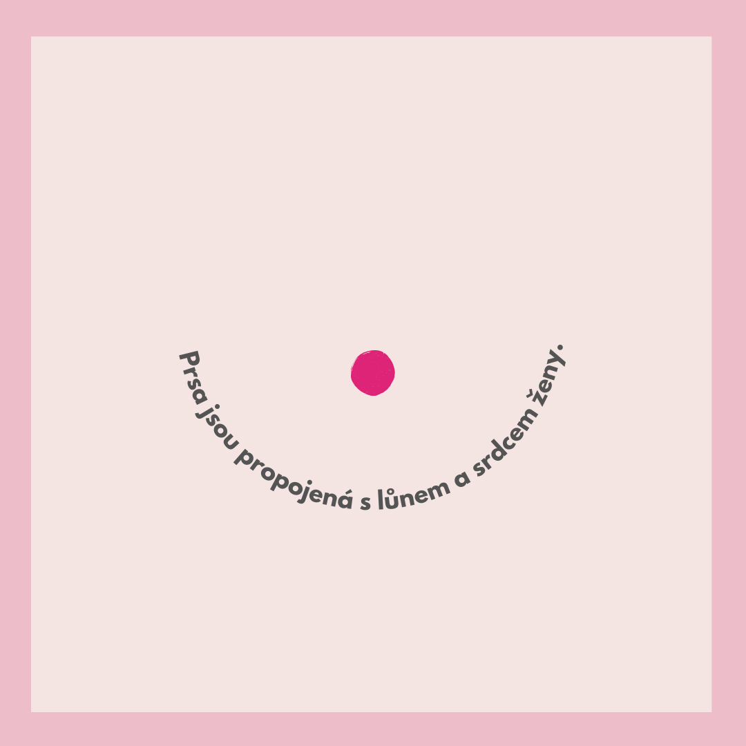 Prsa jsou propojená s lůnem a srdcem ženy